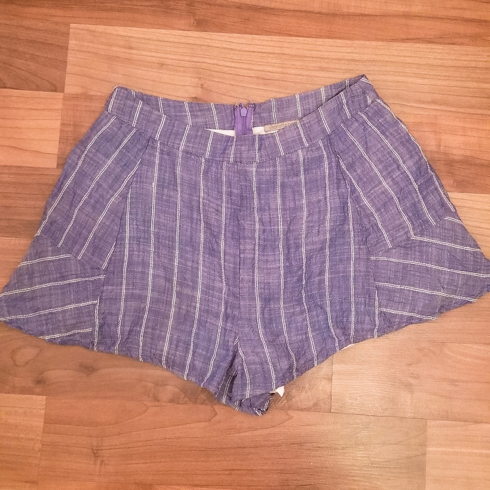 Blue Striped Shorts from Charlotte Russe